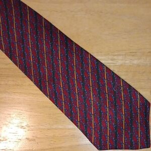 Gucci Red and Blue Patterned *PRINT* Tie